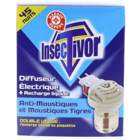 DIFFUSEUR ANTI MOUSTIQUE + RECHARGE LIQUIDE