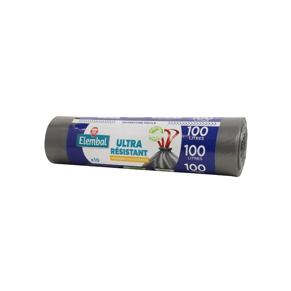 200 pièces 50L-60L Sacs Poubelle Anti-Fuite Ultra Résistant