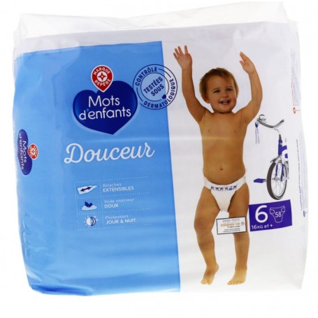 Change bébé - MOTS D'ENFANTS - Nouveau né - T1 - 2/5kg - x23 - Drive  Z'eclerc