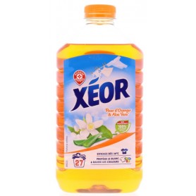 Recharge Lessive Liquide Fleur d'Oranger et Aloe Vera 27 lavages - XEOR - 1,35L