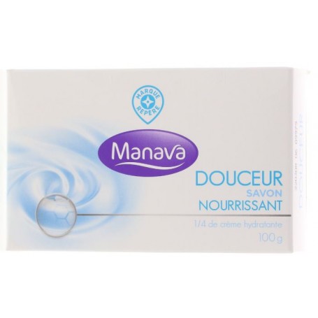 Savon de Toilette Douceur 1/4 de Crème Hydratante - MANAVA - 100g