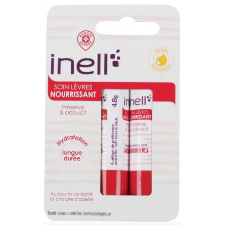 Sticks Lèvres Nourrissant - INELL - 4,8gx2 (9,6g)