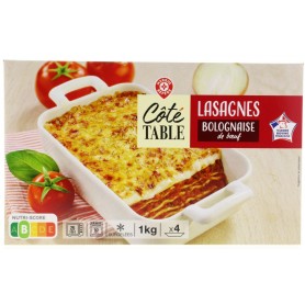 Lasagnes à la Bolognaise - COTE TABLE - 1kg