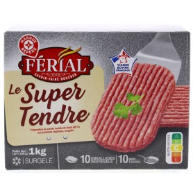 Steak Haché Super Tendre - FERIAL - 10x100g (1kg)