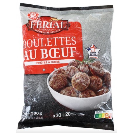 Boulettes au Bœuf x30 - FERIAL - 900g