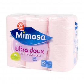 PAPIER HYGIENIQUE ROSE X 12(1051180)