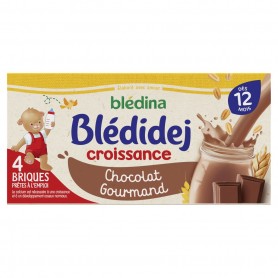 Céréales Lactées Chocolat Gourmand - BLEDIDEJ - 4x250ml (1L)