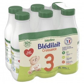 BLEDINA Blédilait Croissance 6X1L - dès 12 mois