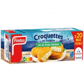 Croquettes de poisson MSC Ail  Fines Herbes 1kg