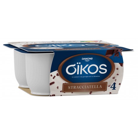 Yaourt à la grecque stracciatella x4 - OÏKOS - 360g