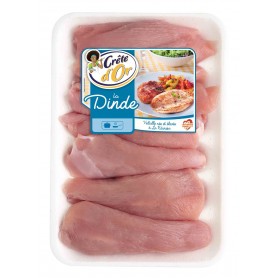 Escalope dinde x6 - CRETE D'OR - 1,6kg