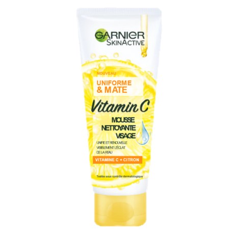 Mousse nettoyante visage - GARNIER SKINACTIVE - 100ml