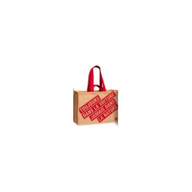 JUTE SHOPPING BAG DOUBLE HANDLE V4-