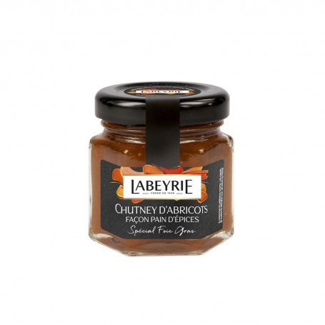 CHUTNEY D' ABRICOTS FACON PAIN D'EPICES 50G SPECIAL FOIE GRAS LABEYRIE