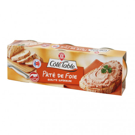 PATE DE FOIE PUR PORC LOT 3X78G(1056680)