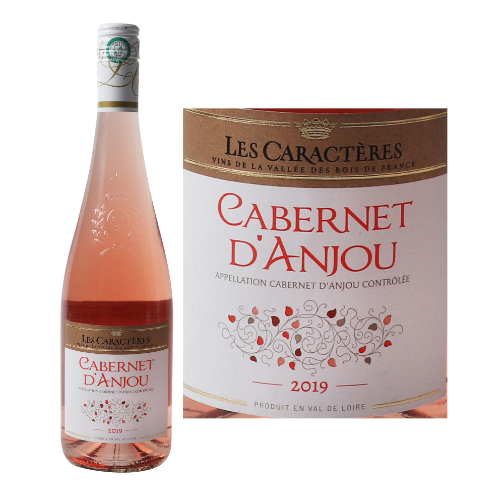Vin rosé Les Caractères Cabernet d'Anjou AOC - 75cl - Drive Z'eclerc