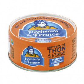 Miettes de thon à l'huile de tournesol - PÊCHEURS DE FRANCE - 160g
