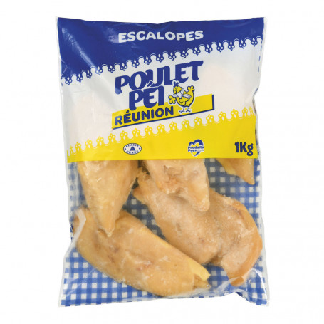 Escalopes de poulet  congelés - POULET PEI - 1kg