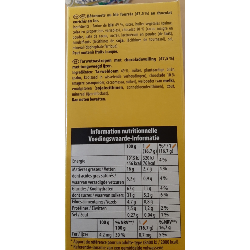 Tartines Cracotte Fourree Chocolat Lu 0grs Drive Z Eclerc