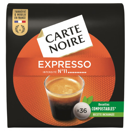 Carte Noire 36 Dosettes Souples Expresso N11 250g Drive Z Eclerc