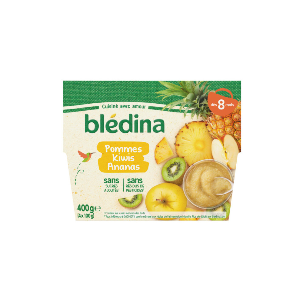 Compotes Bebe Des 8 Mois Pomme Kiwis Ananas Bledina 4 X 100g Drive Z Eclerc Compotes Bebe Des 8 Mois Pomme Kiwis Ananas Bledina 4 X 100g Drive Z Eclerc