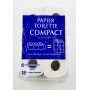 Papier toilette compact 1 pli - x6