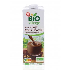 BOISSON AU SOJA SAVEUR CHOCOLAT BIO - BIO VILLAGE - 1L