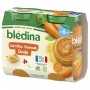 BLEDINA POTS Carottes Semoule Dinde 2x200g Dès 6 mois