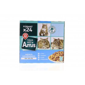 MENUS GOURMAND POISSONS GELEE- TOUS MES AMIS- 24X100GR