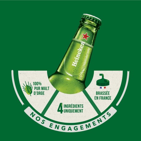 Heineken bière blonde can 6X33cl 5