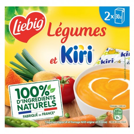 Liebig Légumes et kiri 2 x 30 cl