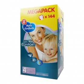 COUCHES BEBE Ultra Confort - Mots d'Enfants - T4+  9/20Kg X 144