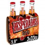 Desperados Red - Bière aromatisée au spiritueux Cachaça, Fruits rouges, Guarana -3x33cl - 5.9