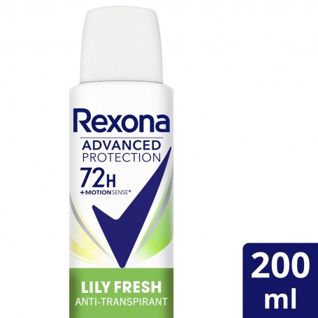 Rexona Déodorant Femme Spray Anti-Transpirant 72H Lily Fresh 200ml