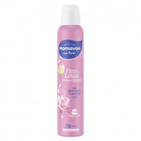 Monsavon Déodorant Femme Spray Fleur de Lotus Presque Divine 200ml