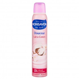 Monsavon Déodorant Anti-transpirant Spray Femme Fleur de Coton 200ml