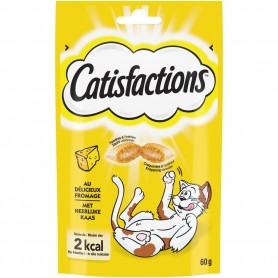 CATISFACTIONS Friandises au fromage pour chat et chaton 60g