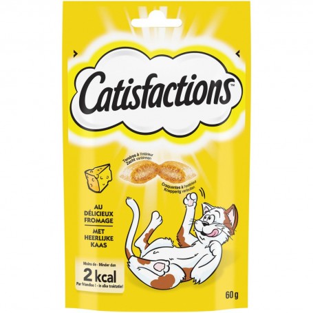 CATISFACTIONS Friandises au fromage pour chat et chaton 60g