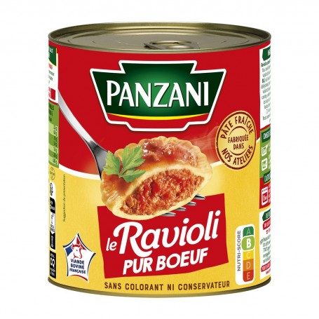PANZANI - RAVIOLI PUR BOEUF 4/4 - 800g