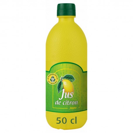 Jus de citron à base de concentré 50 cl