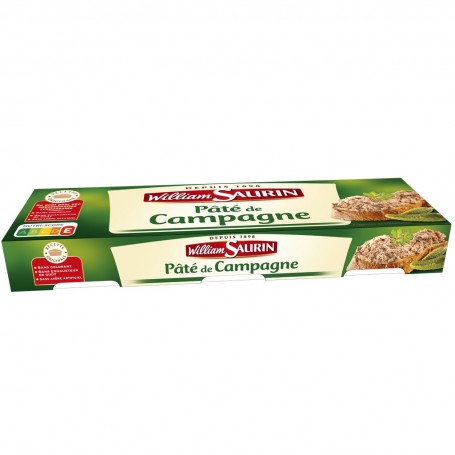 WILLIAM SAURIN - PATE DE CAMPAGNE 1/10 X 3 