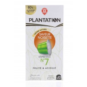 CAPSULES ALU DE CAFE NOISETTE X10- PLANTATION- 52GR
