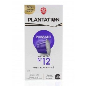 CAPSULES ALU DE CAFE RISTRETTO X10 - PLANTATION- 52GR