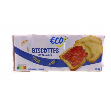 BISCOTTES 90 TRANCHES 750G(1061484)