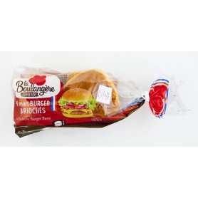 4 Pains Burger briochés - LA BOULANGERE - 200g