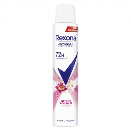 Rexona Déodorant Femme Spray Anti-Transpirant 72H Bright Bouquet 200ml