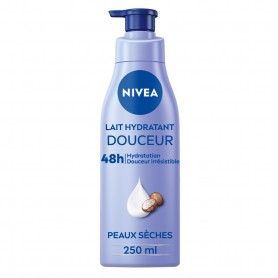Lait Corps Hydratant Peaux sèches Douceur Beurre Karité NIVEA le flacon de 250ml
