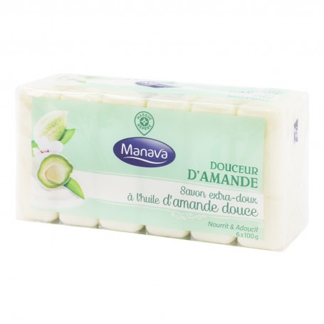 SAVON DE TOILETTE AMANDE 6X100G(1054097)