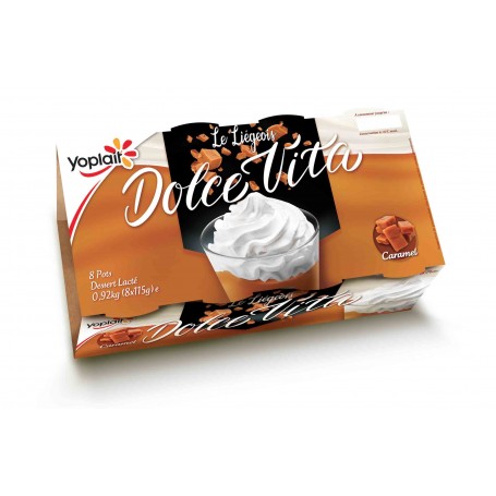 Dessert le liégeois caramel x8 - DOLCE VITA - 920g