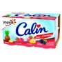 Fromage blanc ananas, framboise, mangue, fruits des bois x12 - CALIN - 1,08kg